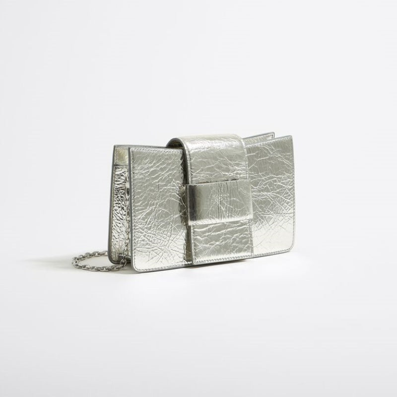 Mini Crossbody Bag in Silver
