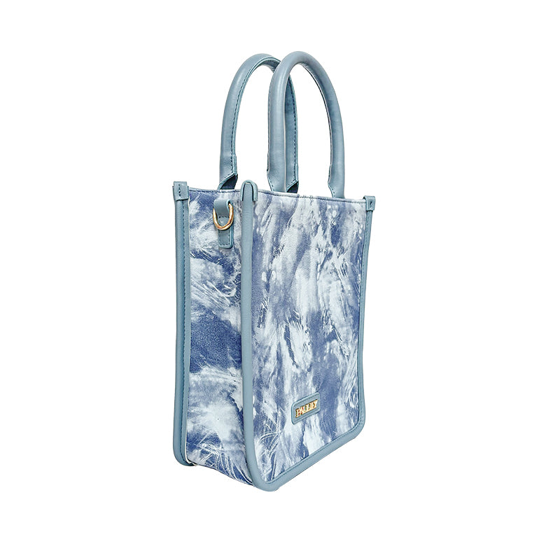 Marble Tote Blue