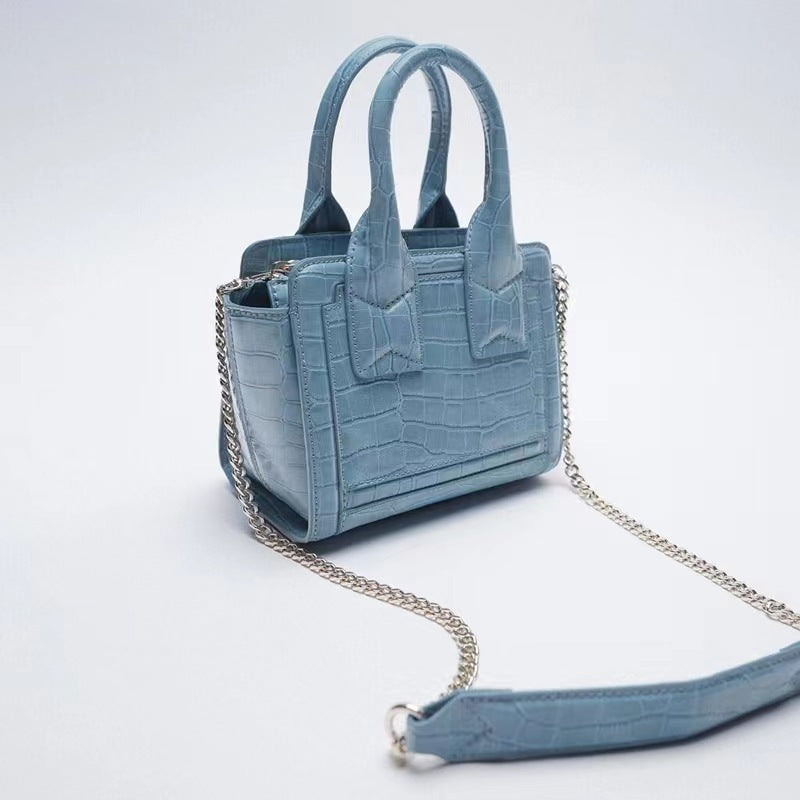 "Croc Leather" Mini Handbag