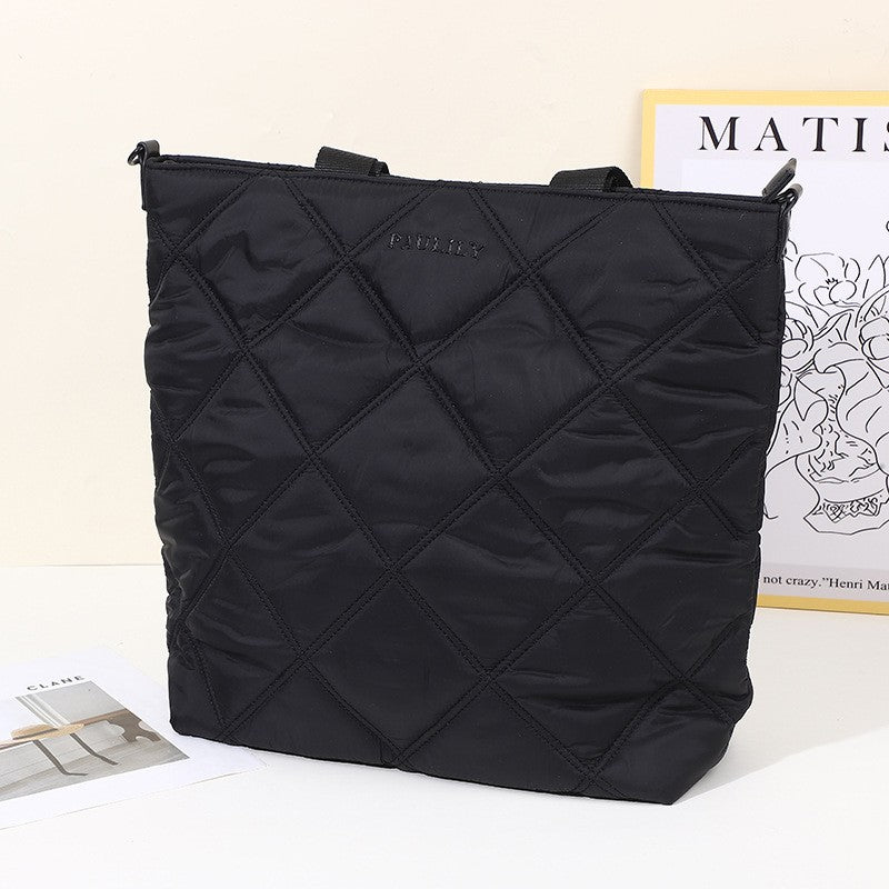 Cotton Padded Shoulder Bag