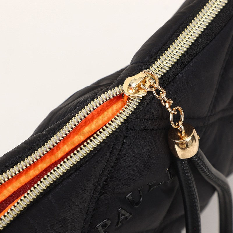 Cotton Padded Shoulder Bag