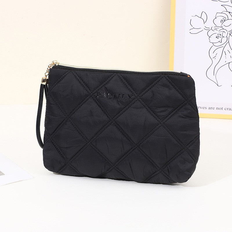 Cotton Padded Shoulder Bag