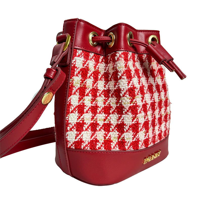Jacquard Bucket Red