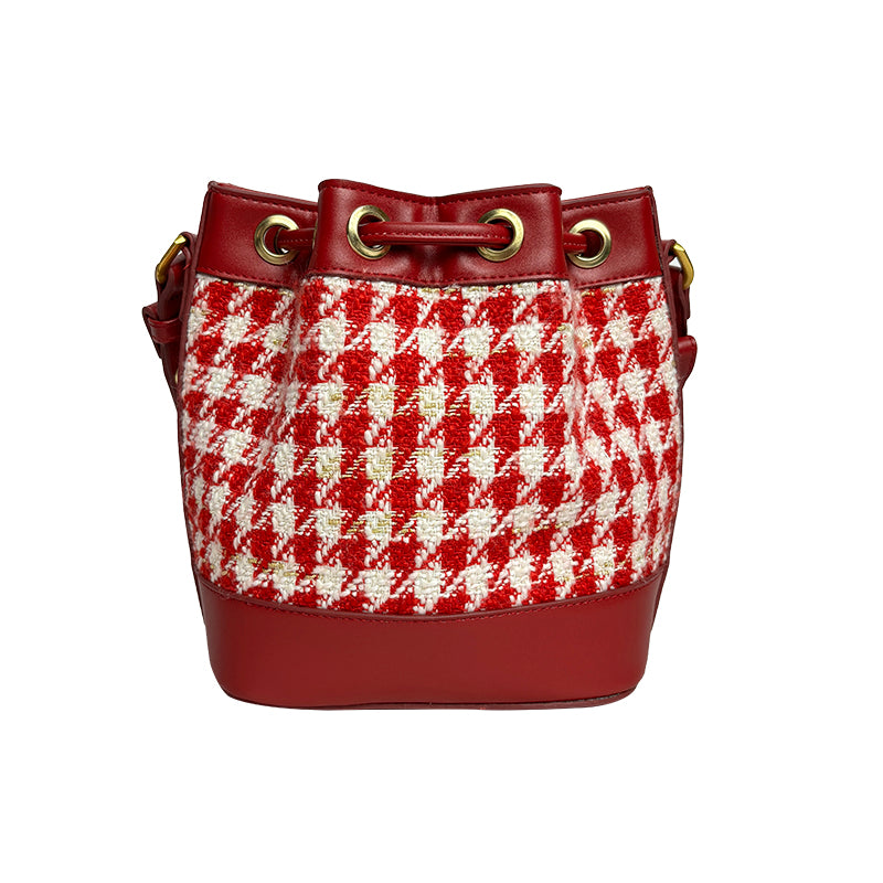 Jacquard Bucket Red