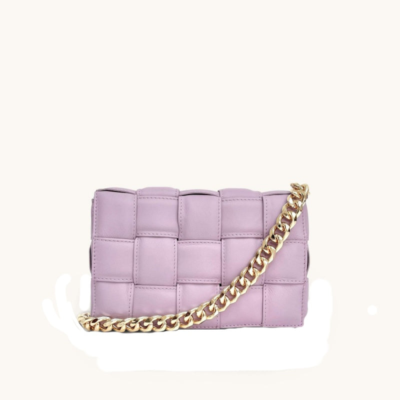 Crossbody Bag with Gold Chain Strap