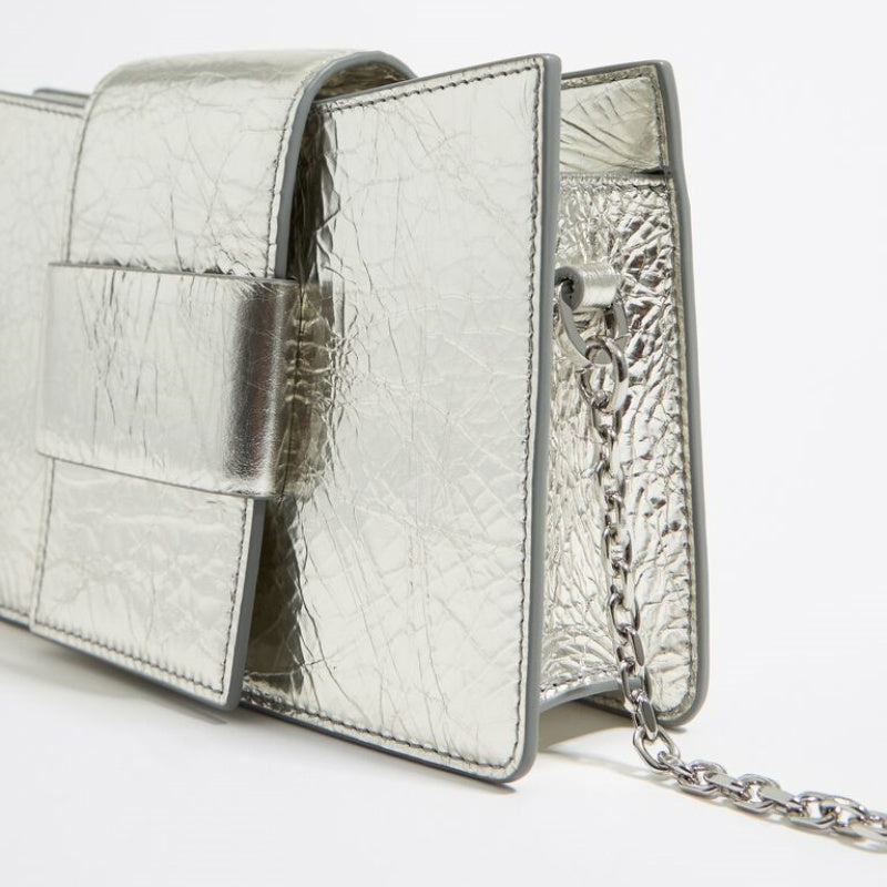 Mini Crossbody Bag in Silver