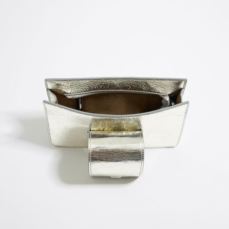 Mini Crossbody Bag in Silver