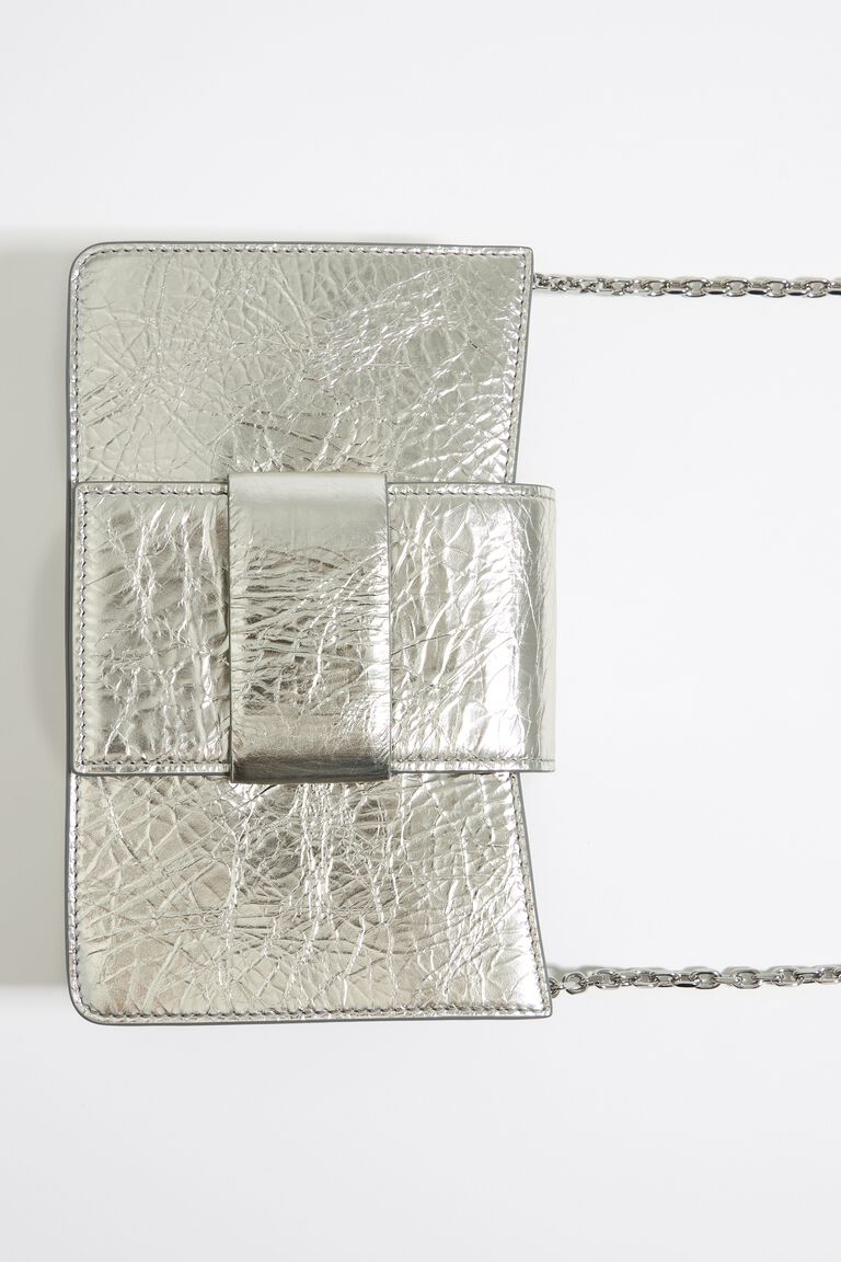 Mini Crossbody Bag in Silver