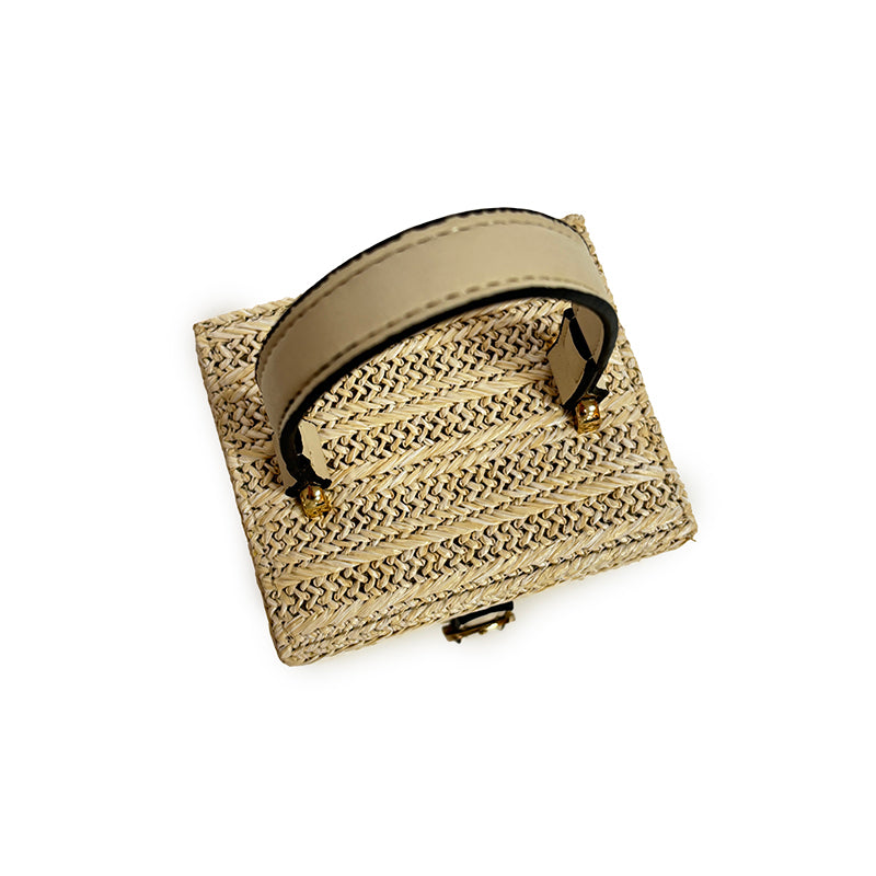 Square Rattan Bag