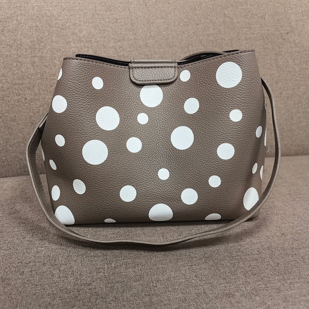 Polka Dot Bucket Bag