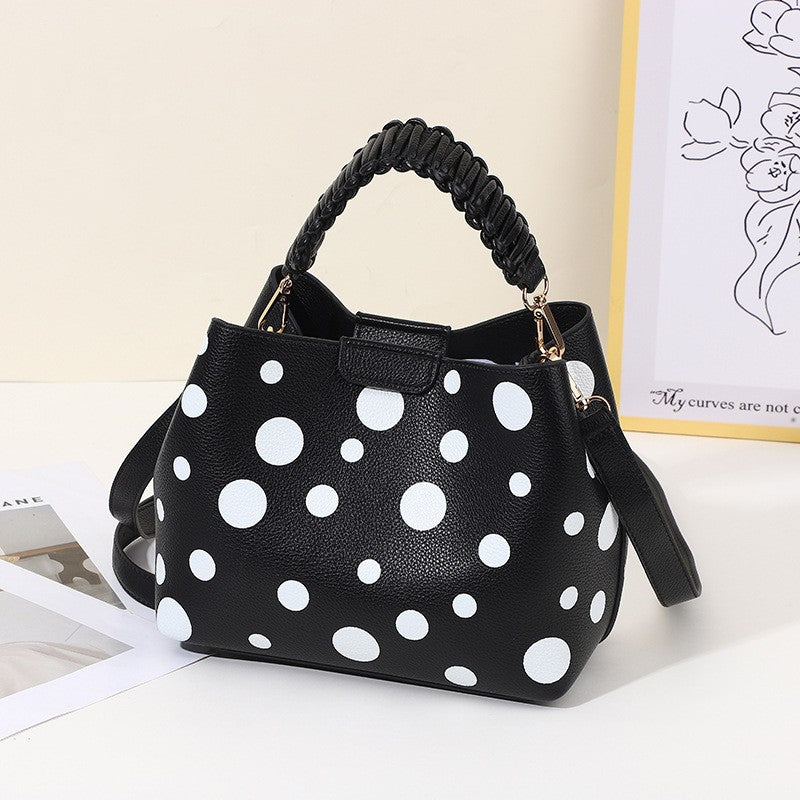 Polka Dot Bucket Bag