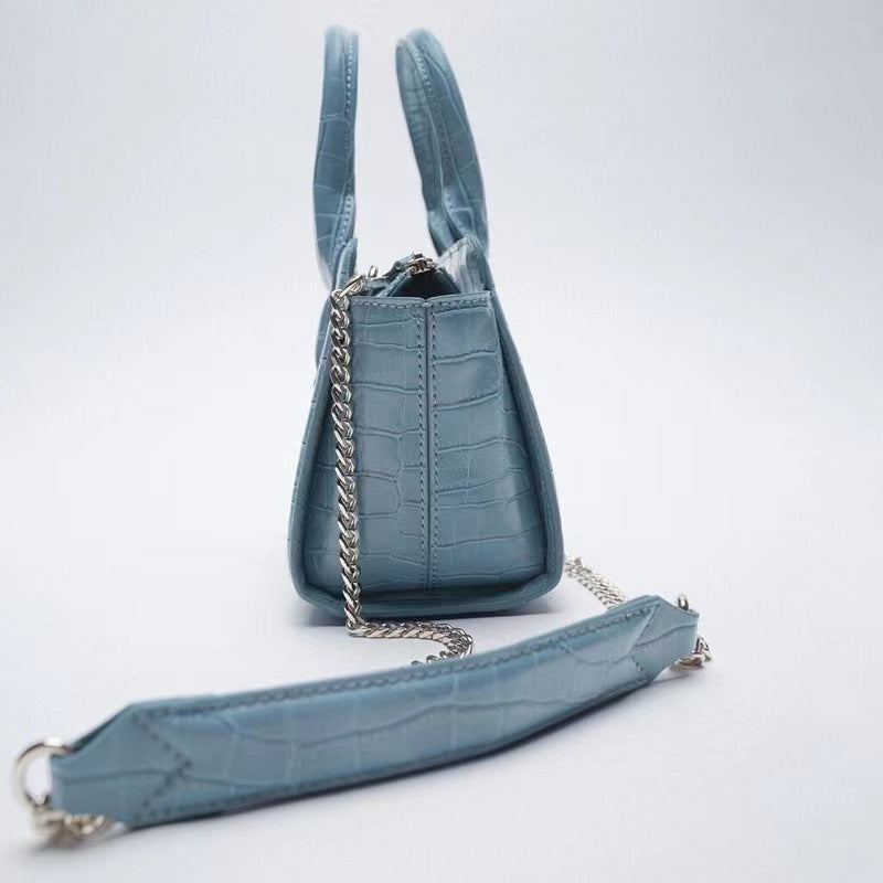 "Croc Leather" Mini Handbag