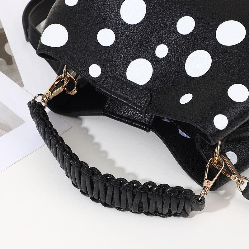 Polka Dot Bucket Bag