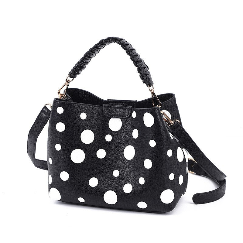 Polka Dot Bucket Bag